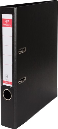 Pergamy classeur, pour ft A4, entièrement en PP, dos de 5 cm, noir
