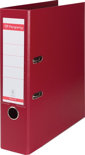 Pergamy classeur, pour ft A4, entièrement en PP, dos de 8 cm, bordeaux