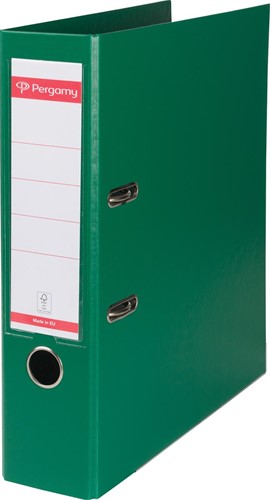Pergamy classeur, pour ft A4, entièrement en PP, dos de 8 cm, vert
