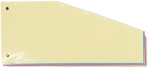 Pergamy trapezium verdeelstroken, pak van 100 stuks, assorti