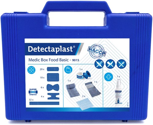Detectaplast EHBO-koffer Medic Box Food Basic, basiskoffer HACCP