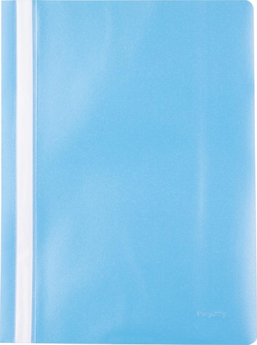 Pergamy snelhechtmap, ft A4, PP, pak van 5 stuks, blauw