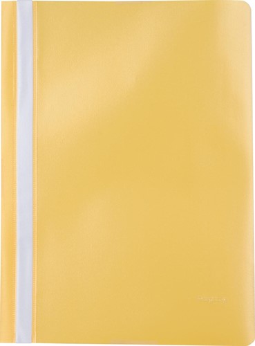 Pergamy snelhechtmap, ft A4, PP, pak van 5 stuks, geel