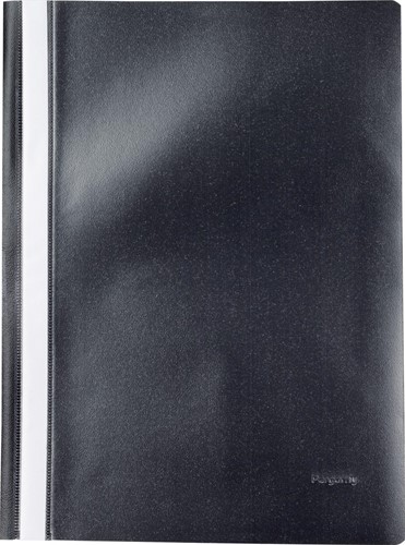 Pergamy snelhechtmap, ft A4, PP, pak van 5 stuks, zwart
