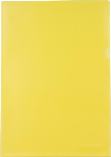 Pergamy pochette coin, ft A4, PP de 120 micron, paquet de 25 pièces, jaune