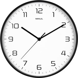 MAUL horloge murale Drip, quartz, diamètre 30,5 cm, cadre en plastique, noir
