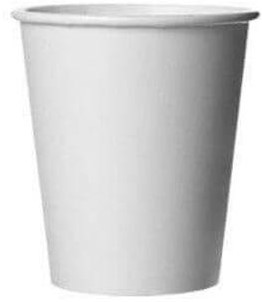 Gobelet en carton, 180 ml, 100 pièces, blanc