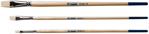 Talens Art Creation set de pinceau plat en soies de porc, set de 3 pinceaux
