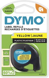 Dymo LetraTAG ruban 12 mm, plastique jaune 1 Stuk