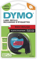 Dymo LetraTAG ruban 12 mm, plastique rouge 1 Stuk