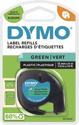 Dymo LetraTAG ruban 12 mm, plastique vert 1 Stuk