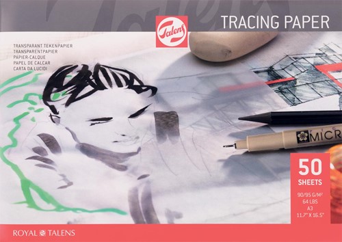 Talens papier calque, 90 g/m², ft A3