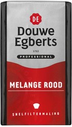 Douwe Egberts koffie, Melange rood, snelfilters, pak van 250 g 250 Gram