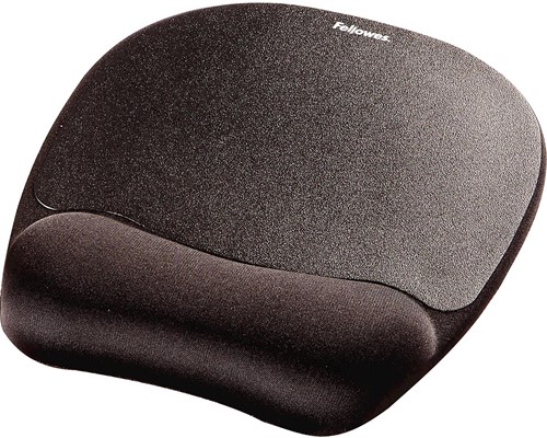 Fellowes tapis de souris avec repose poignet en gel, noir