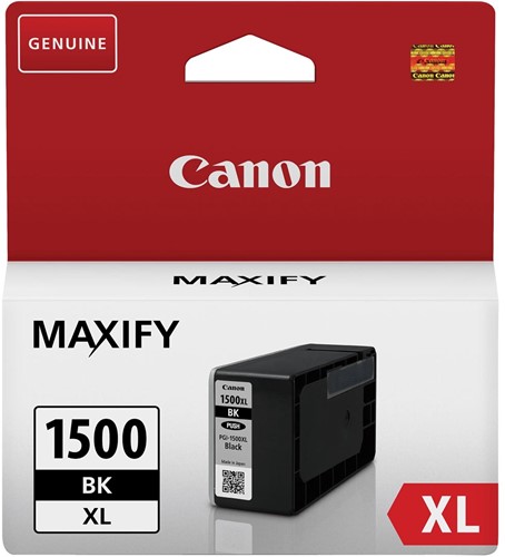 Canon inktcartridge PGI-1500XL, 1.200 pagina's, OEM 9182B001, zwart 1 Stuk