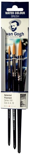 Van Gogh set de pinceau aquarelle 191 moyen, set de 3 pinceaux