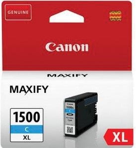 Canon inktcartridge PGI-1500XL, 1.020 pagina's, OEM 9193B001, cyaan 1 Stuk