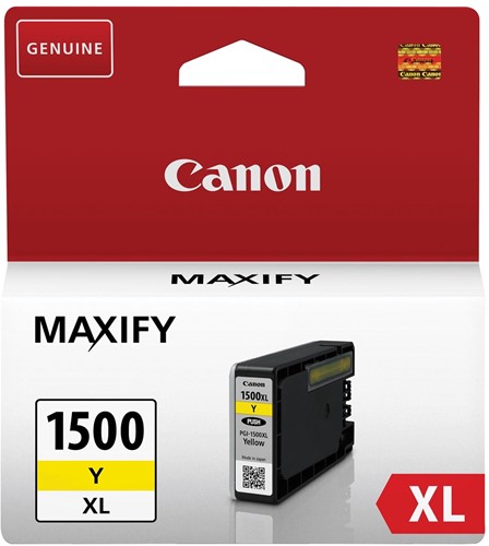 Canon inktcartridge PGI-1500XL, 935 pagina's, OEM 9195B001, geel 1 Stuk