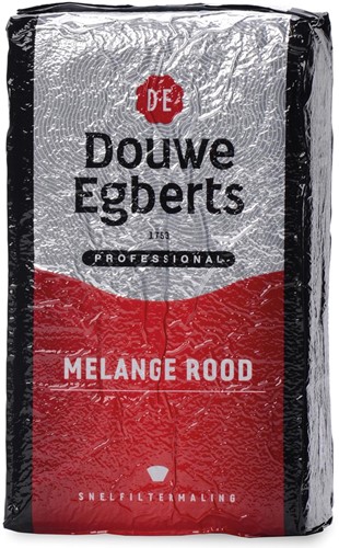 Douwe Egberts gemalen koffie voor snelfilters Rood, pak van 1 kg 1000 Gram