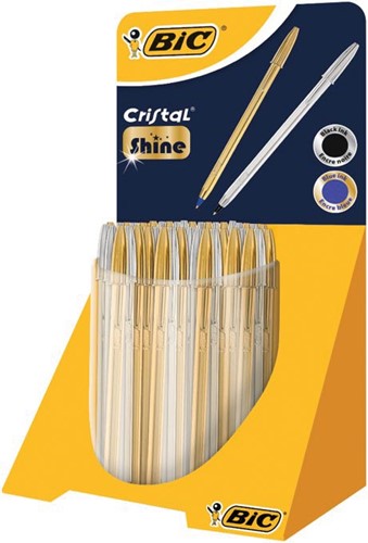 Bic stylo bille Cristal Shine, présentoir de 40 pièces 1 Stuk