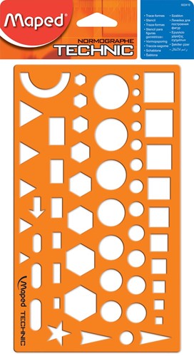 Maped gabarit, figures diverses, sous blister