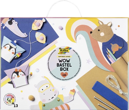 Folia mallette de bricolage d'objets en papier Wow Happiness Safari