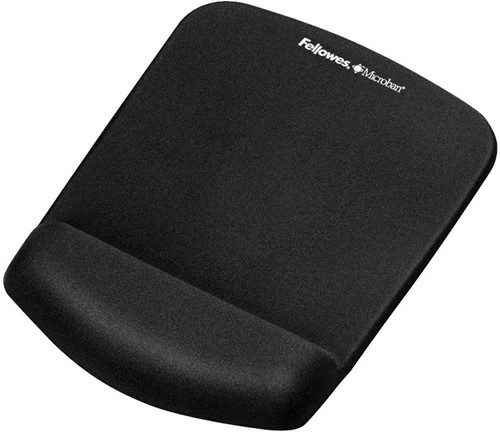 Fellowes PlushTouch tapis souris avec repose-poignet, noir