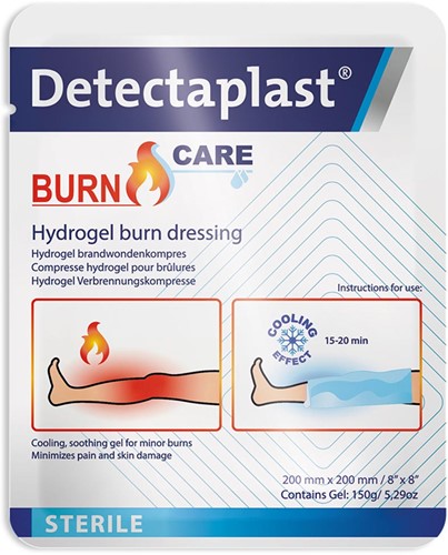 Detectaplast Burn Care hydrogel compres voor brandwonden, ft 20 x 20 cm