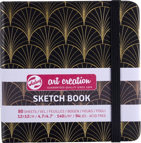 Talens Art Creation cahier de croquis, Art Deco, 12 x 12 cm