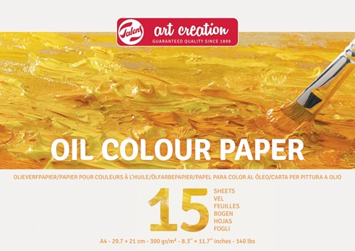 Talens Art Creation olieverfpapier, 300 g, ft 21 x 29,7 cm, A4, blok van 15 vel