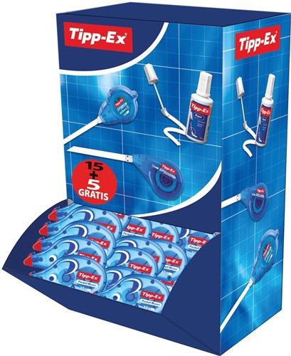 Tipp-Ex dérouleur de correction Pocket Mouse, 20 dérouleurs de correction (15 + 5 GRATUITES)