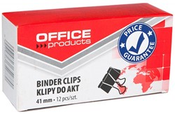 OFFICE products pince foldback, noir, 41 mm, boîte de 12 pièces