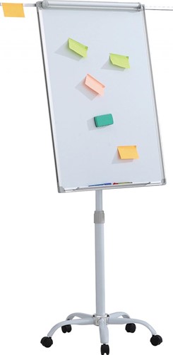 OFFICE products tableau de conférence, 70 x 100 cm, aluminium frame, magnétique, mobile