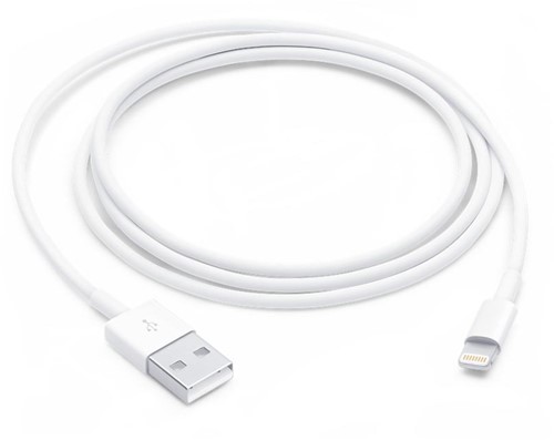 Apple câble, Lightning (8-pin) à USB-A, 1 m, blanc