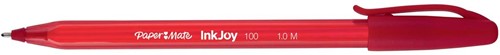 Paper Mate stylo bille InkJoy 100 avec capuchon, rouge 1 Stuk