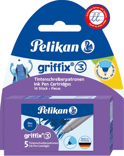 Pelikan Griffix recharge pour roller, blister de 2 bôites de 5 pièces 10 Stuk