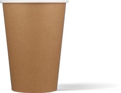 Drinkbeker uit karton, kraft, 180 ml, 100 stuks, bruin