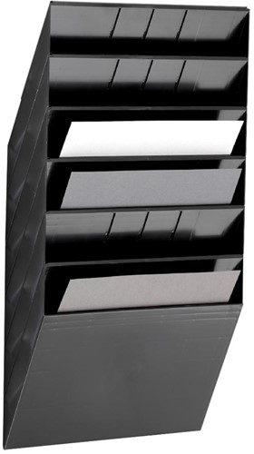 Durable folderhouder Flexiboxx 6 A4 Landscape zwart