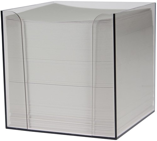 Cube-mémo en PP,  feuillets blancs