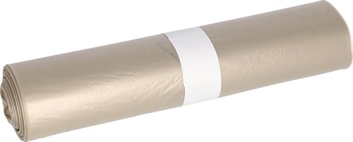 Deiss sac à ordures, ft 90 x 120 x 0,5 cm, transparent, LDPE, rouleau de 10 pièces