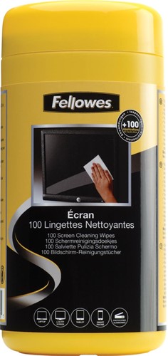Fellowes lingettes écran, boîte de 100 pièces 100 Stuk