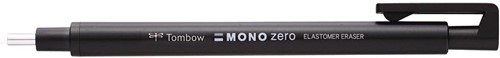 Tombow gumstift MONO zero met ronde punt, navulbaar, zwart