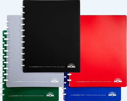 Atoma Eco protège-documents pour ft A4, avec 20 pochettes, couleurs assorties