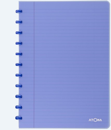 Atoma Seyes cahier, ft A4, PP, 144 pages, ligné, couleurs assorties