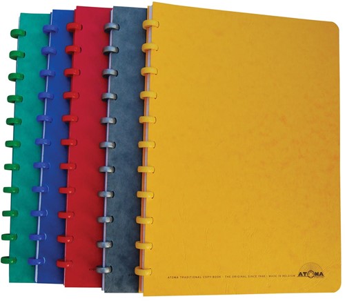 Atoma Classic schrift, ft A4, 100 bladzijden, geruit 5 mm, geassorteerde kleuren