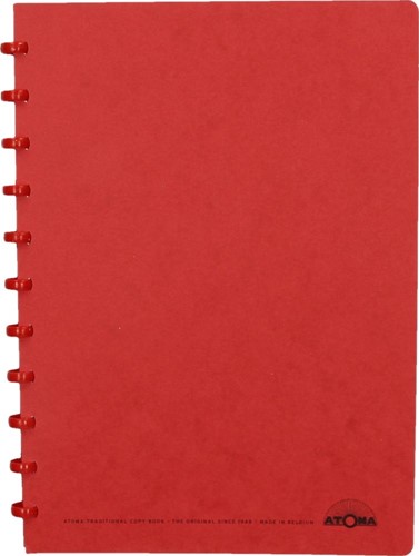 Atoma cahier, ft A4, 144 pages, quadrillé 5 mm, rouge