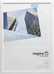 Hampton cadre de photo, profilé en PVC 1.4 cm, blanc, A4