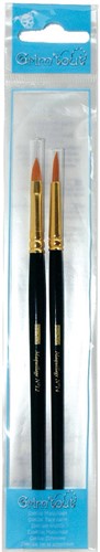 Grim'tout pinceau de maquillage, set de 2 pièces