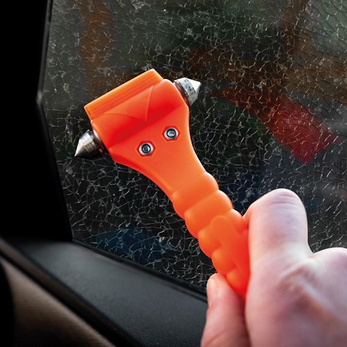 Westcott First Aid Only noodhamer met gordelsnijder, inclusief bevestiging, 2 stuks, oranje-4