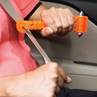 Westcott First Aid Only noodhamer met gordelsnijder, inclusief bevestiging, 2 stuks, oranje-5
